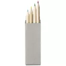 Tullik 4-piece coloured pencil set, Paper, Natural