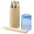 Hef 12-piece coloured pencil set with sharpener, Paper, Natural