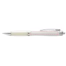 Nash ballpoint pen with coloured barrel and grip, ABS plastic, White