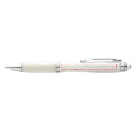   Nash ballpoint pen with coloured barrel and grip, ABS plastic, White