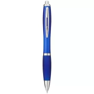   Nash ballpoint pen with coloured barrel and grip, ABS plastic, Royal blue