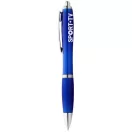 Nash ballpoint pen with coloured barrel and grip, ABS plastic, Royal blue