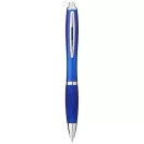 Nash ballpoint pen with coloured barrel and grip, ABS plastic, Royal blue