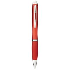   Nash ballpoint pen with coloured barrel and grip, ABS plastic, Red