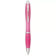   Nash ballpoint pen with coloured barrel and grip, ABS plastic, Pink