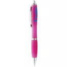 Nash ballpoint pen with coloured barrel and grip, ABS plastic, Pink