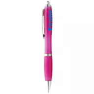   Nash ballpoint pen with coloured barrel and grip, ABS plastic, Pink