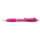 Nash ballpoint pen with coloured barrel and grip, ABS plastic, Pink