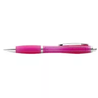   Nash ballpoint pen with coloured barrel and grip, ABS plastic, Pink