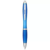   Nash ballpoint pen with coloured barrel and grip, ABS plastic, aqua blue