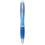 Nash ballpoint pen with coloured barrel and grip, ABS plastic, aqua blue