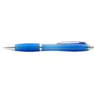   Nash ballpoint pen with coloured barrel and grip, ABS plastic, aqua blue