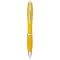 Nash ballpoint pen with coloured barrel and grip, ABS plastic, Yellow