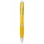 Nash ballpoint pen with coloured barrel and grip, ABS plastic, Yellow