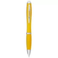   Nash ballpoint pen with coloured barrel and grip, ABS plastic, Yellow