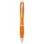 Nash ballpoint pen with coloured barrel and grip, ABS plastic, Orange