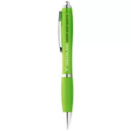   Nash ballpoint pen with coloured barrel and grip, ABS plastic, Lime