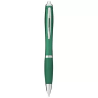   Nash ballpoint pen with coloured barrel and grip, ABS plastic, Green