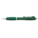 Nash ballpoint pen with coloured barrel and grip, ABS plastic, Green