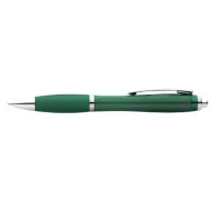   Nash ballpoint pen with coloured barrel and grip, ABS plastic, Green