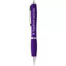 Nash ballpoint pen with coloured barrel and grip, ABS plastic, Purple