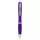 Nash ballpoint pen with coloured barrel and grip, ABS plastic, Purple