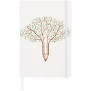 Agenda cu elastic, Everestus, 2610E18738, A5, Punctata, 21x1.2x14.8 cm, Poliuretan, Alb