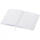 Agenda cu elastic, Everestus, 2610E18738, A5, Punctata, 21x1.2x14.8 cm, Poliuretan, Alb