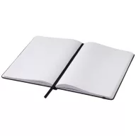 Spectrum A5 notebook with blank pages, PVC, solid black