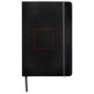 Spectrum A5 notebook with blank pages, PVC, solid black