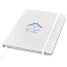 Spectrum A5 notebook with blank pages, PVC, White