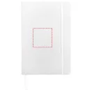 Spectrum A5 notebook with blank pages, PVC, White