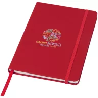   Agenda cu elastic, Everestus, 2610E18737, A5, Velina, 21x1.2x14.8 cm, Hartie, Poliuretan, Rosu