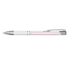 Moneta ballpoint pen, Aluminum, White