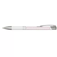 Moneta ballpoint pen, Aluminum, White
