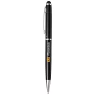 Stylus ballpoint pen, Metal, solid black