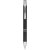 Alana anodized ballpoint pen, Aluminium barrel with ABS parts and steel clip, solid black