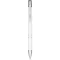 Alana anodized ballpoint pen, Aluminium barrel with ABS parts and steel clip, White
