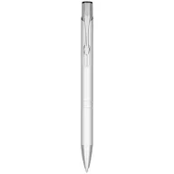   Alana anodized ballpoint pen, Aluminium barrel with ABS parts and steel clip, Silver