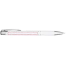 Alana anodized ballpoint pen, Aluminium barrel with ABS parts and steel clip, Silver