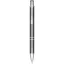 Alana anodized ballpoint pen, Aluminium barrel with ABS parts and steel clip, Grey