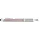 Alana anodized ballpoint pen, Aluminium barrel with ABS parts and steel clip, Grey