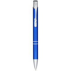   Alana anodized ballpoint pen, Aluminium barrel with ABS parts and steel clip, Blue
