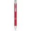 Alana anodized ballpoint pen, Aluminium barrel with ABS parts and steel clip, Red