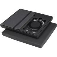   Set agenda A6 si portofel MagSafe, Everestus, 2601E12955, Dictando, coperta cu elastic, 18x14.8 cm, Hartie, Gri