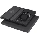 Set agenda A6 si portofel MagSafe, Everestus, 2601E12955, Dictando, coperta cu elastic, 18x14.8 cm, Hartie, Gri