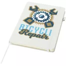 Agenda cu elastic, JournalBooks, 2610E18687, A5, Dictando, 21x14.5 cm, Hartie, Poliuretan, Alb