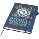 Agenda cu elastic, JournalBooks, 2610E18689, A5, Dictando, 21x14.5 cm, Hartie, Poliuretan, Albastru Ocean