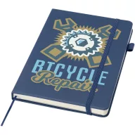   Agenda cu elastic, JournalBooks, 2610E18689, A5, Dictando, 21x14.5 cm, Hartie, Poliuretan, Albastru Ocean