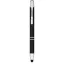 Olaf metallic touchpoint ballpoint pen, Aluminium barrel with steel clip, solid black